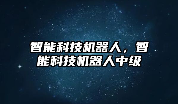 智能科技機器人，智能科技機器人中級