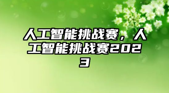 人工智能挑戰(zhàn)賽，人工智能挑戰(zhàn)賽2023