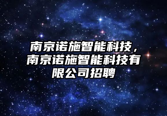 南京諾施智能科技，南京諾施智能科技有限公司招聘