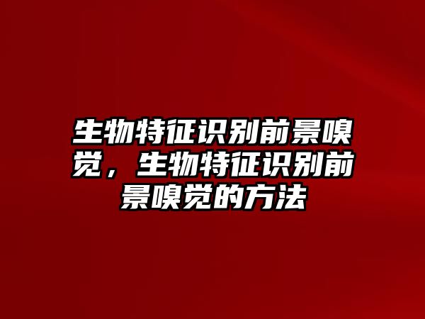 生物特征識別前景嗅覺，生物特征識別前景嗅覺的方法