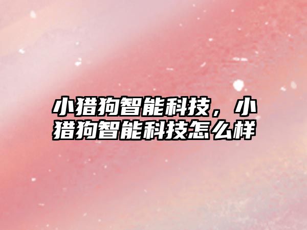 小獵狗智能科技，小獵狗智能科技怎么樣