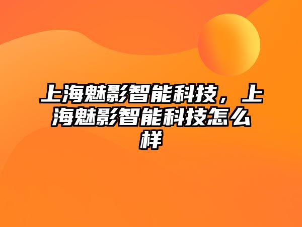 上海魅影智能科技，上海魅影智能科技怎么樣