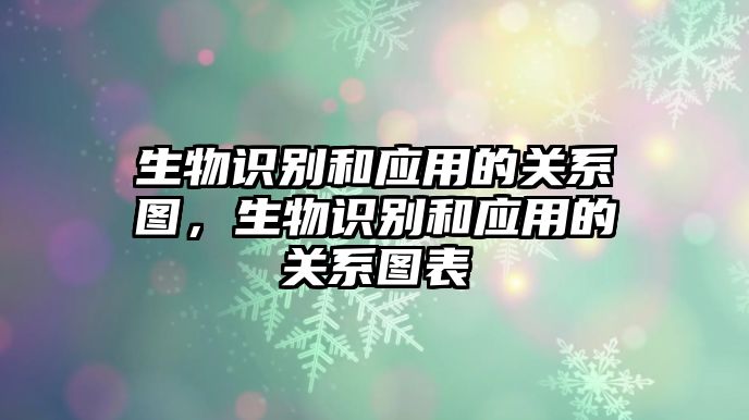 生物識別和應(yīng)用的關(guān)系圖，生物識別和應(yīng)用的關(guān)系圖表